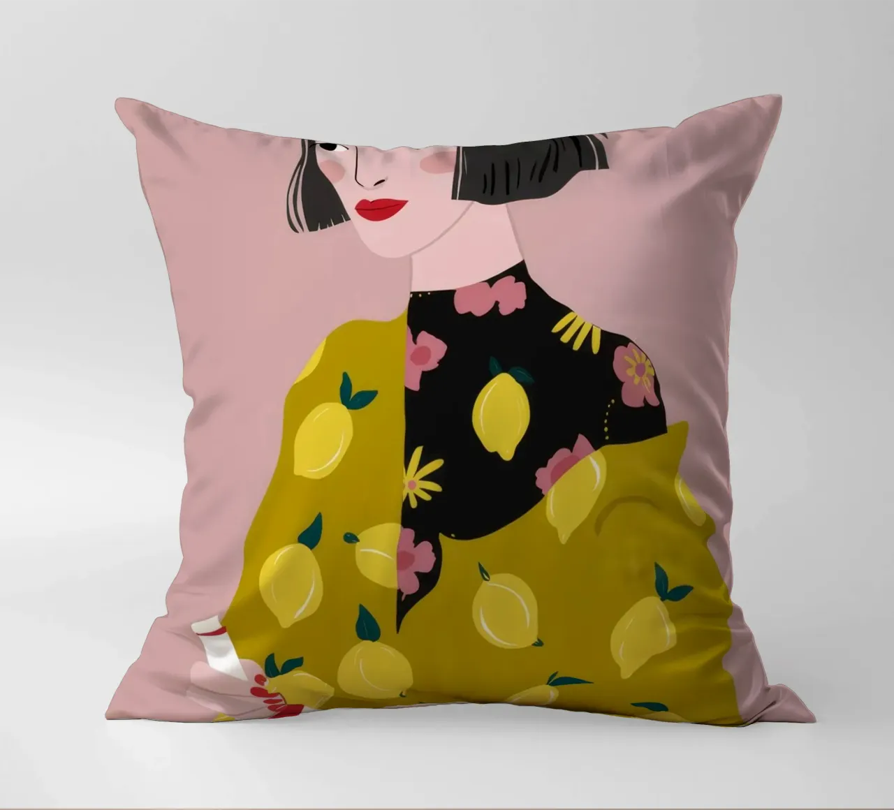 Berretto con vestito al limone cuscino da Haven Fantasy
