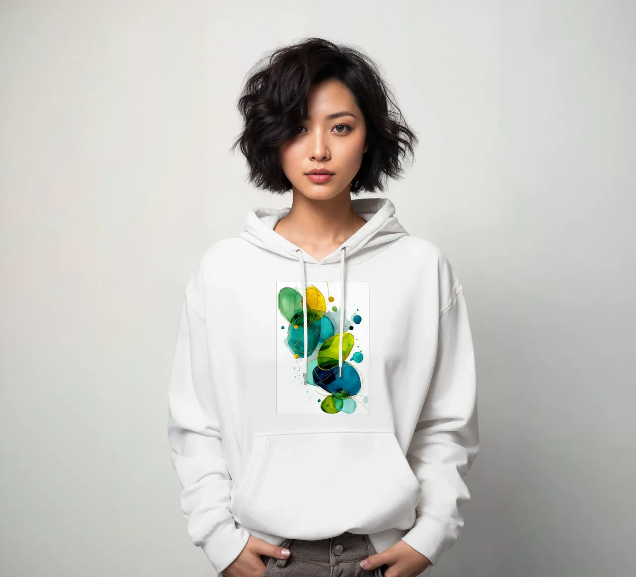 Astrazione n. 4 felpa con cappuccio da Justyna Jaszke JBJart