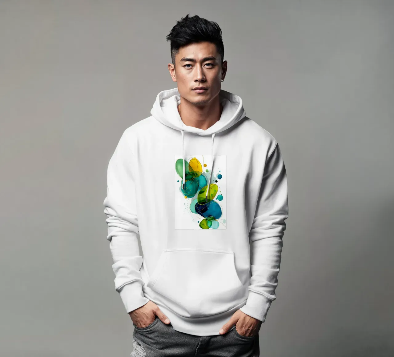 Astrazione n. 4 felpa con cappuccio da Justyna Jaszke JBJart