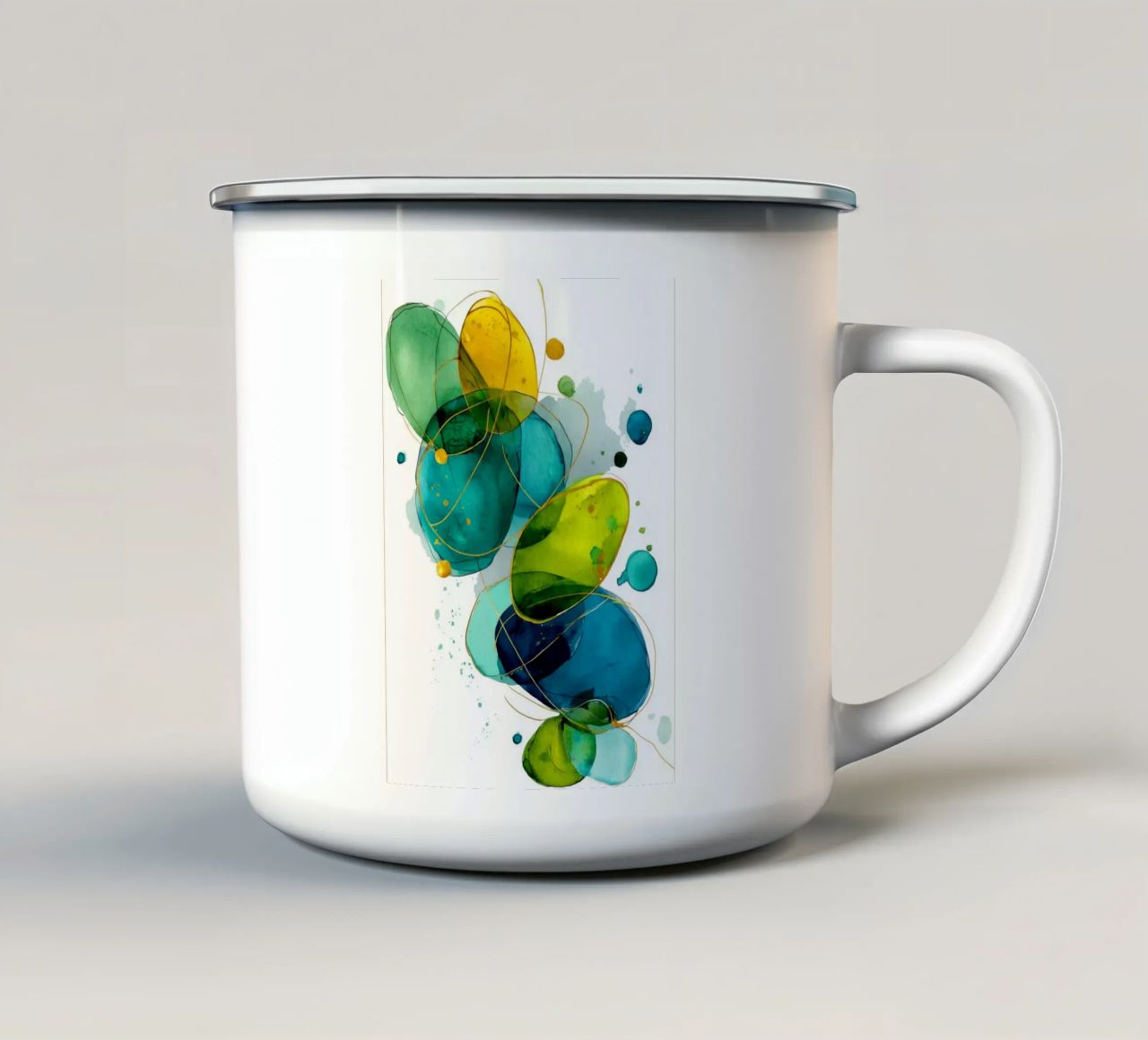 Astrazione n. 4 tazza in smalto da Justyna Jaszke JBJart