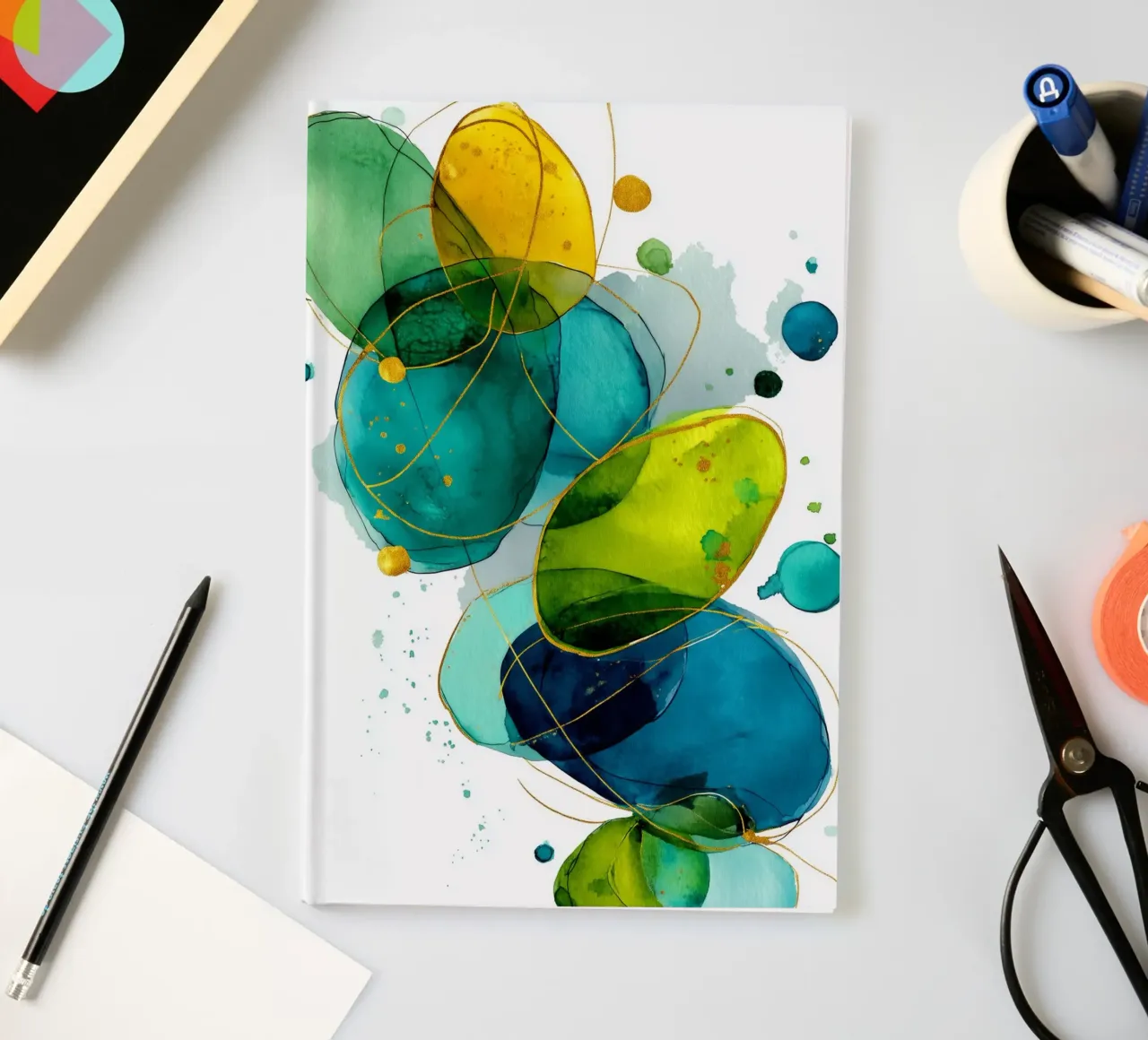 Abstraction no 4 notebook by Justyna Jaszke JBJart