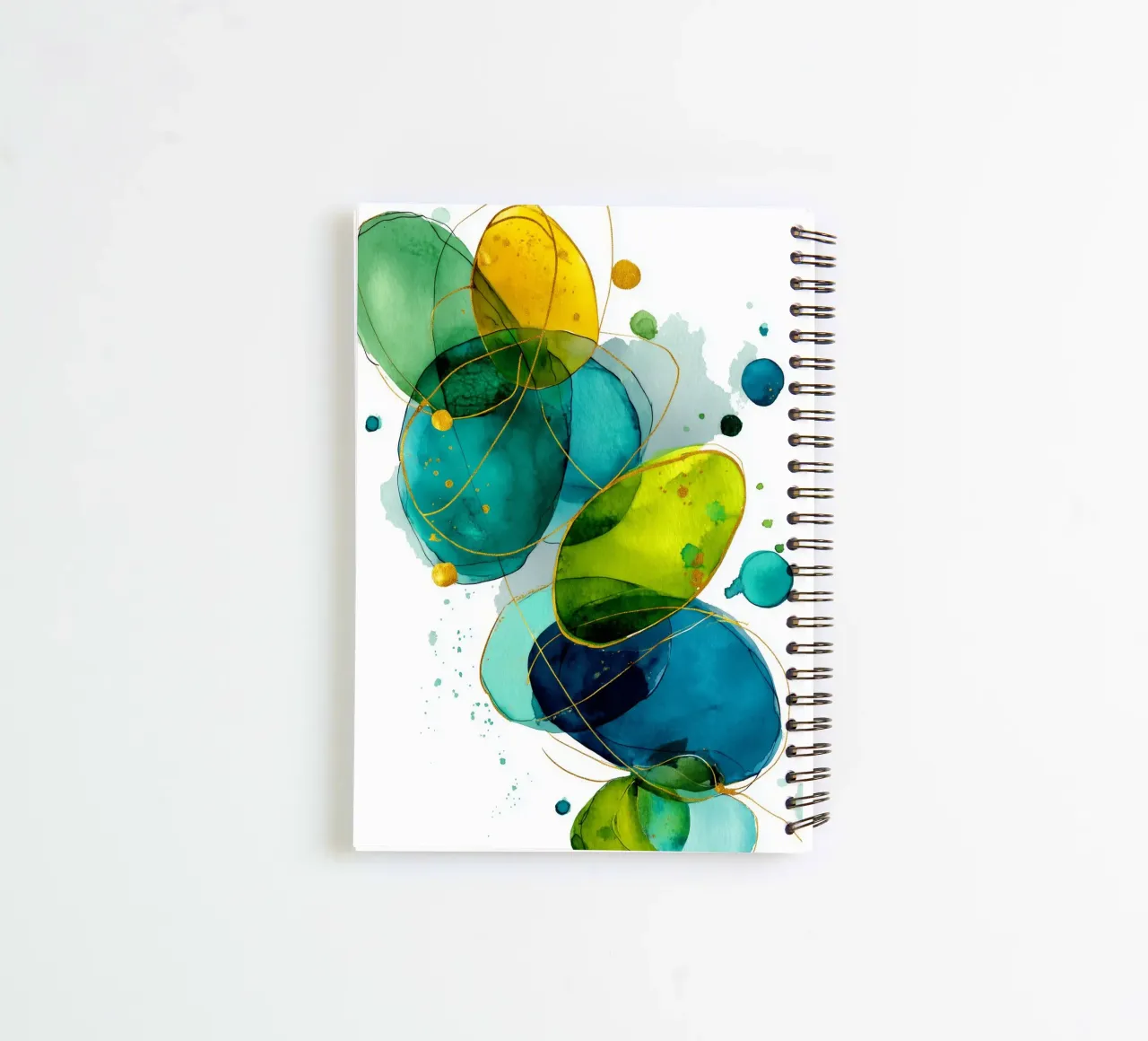 Abstraction no 4 spiral notebook by Justyna Jaszke JBJart
