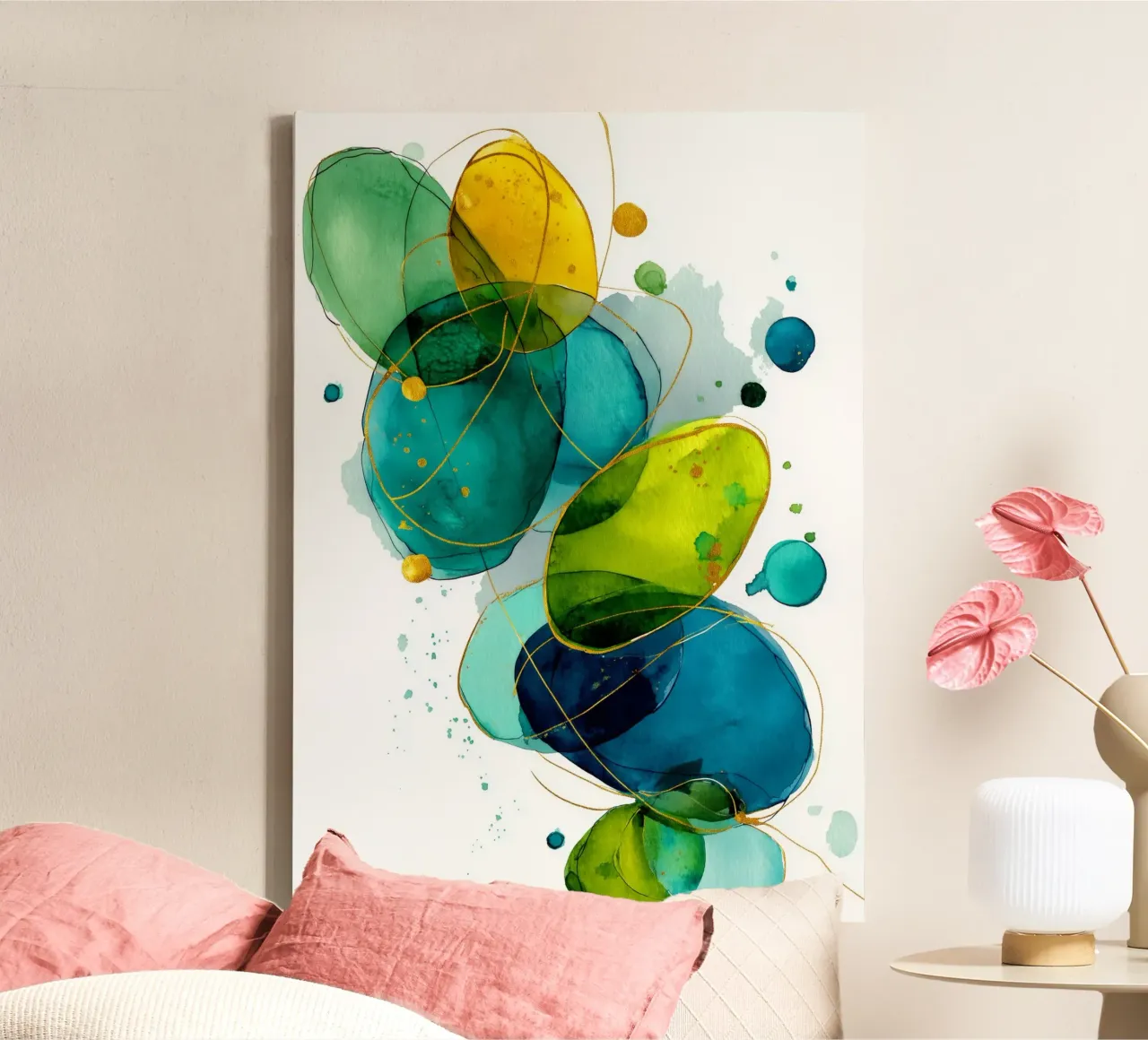 Abstraction no 4 canvas by Justyna Jaszke JBJart