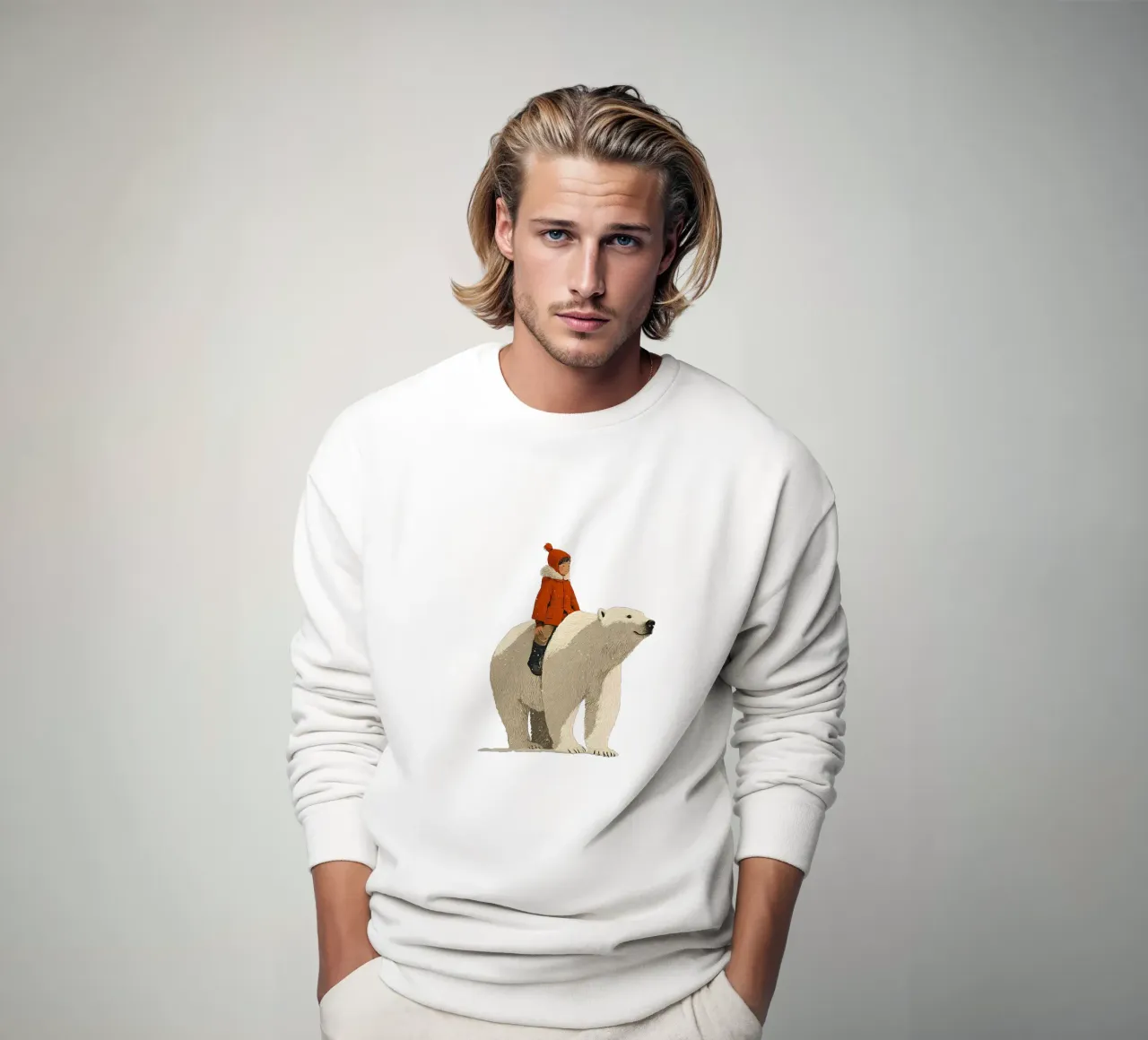 Fuerte como un oso, libre como un niño sudadera de Fearless Friends