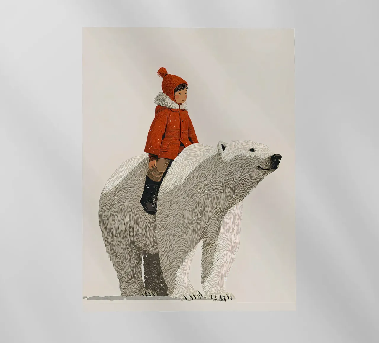 Fuerte como un oso, libre como un niño lámina retroiluminada de Fearless Friends