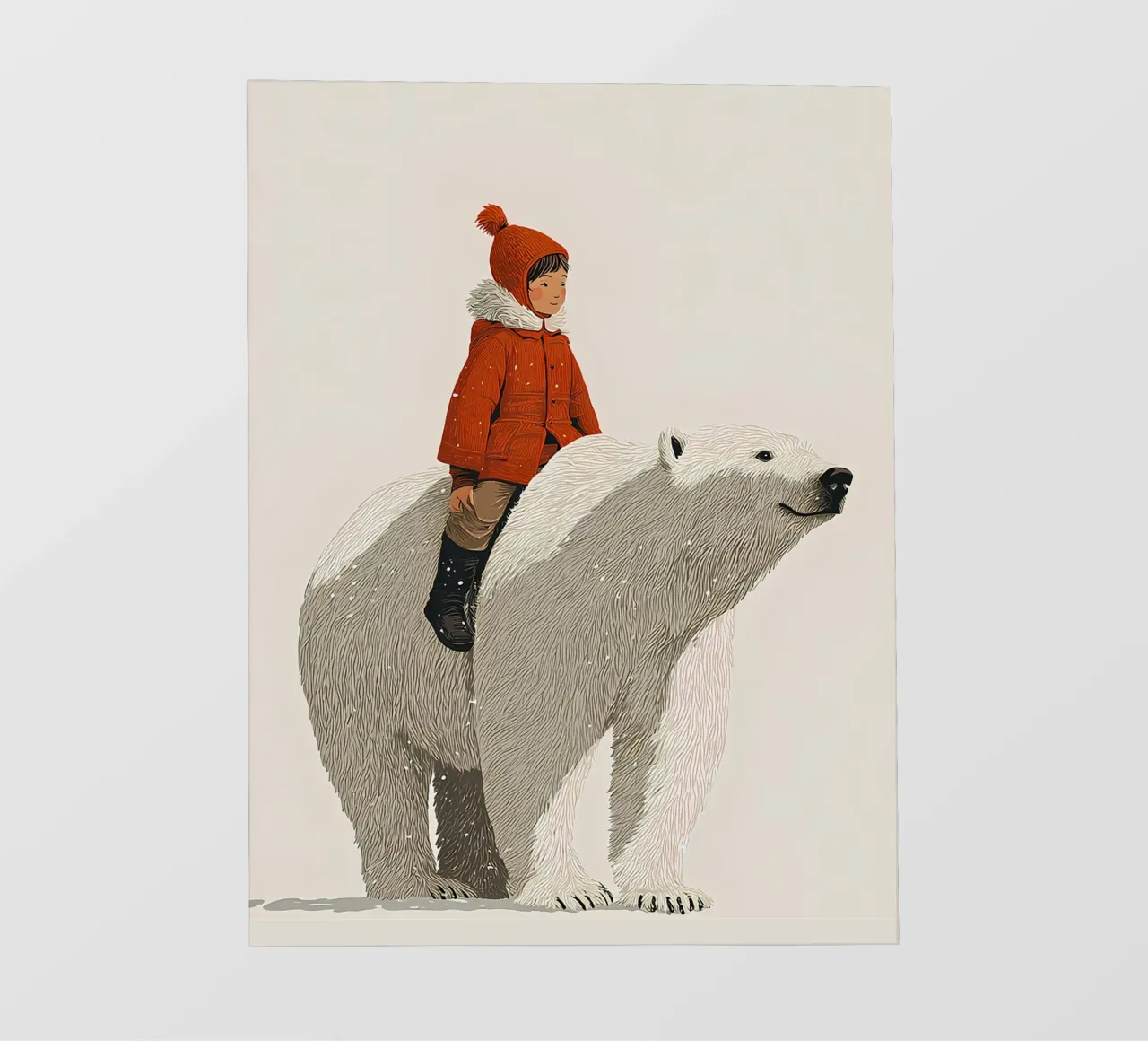 Fuerte como un oso, libre como un niño lámina retroiluminada de Fearless Friends