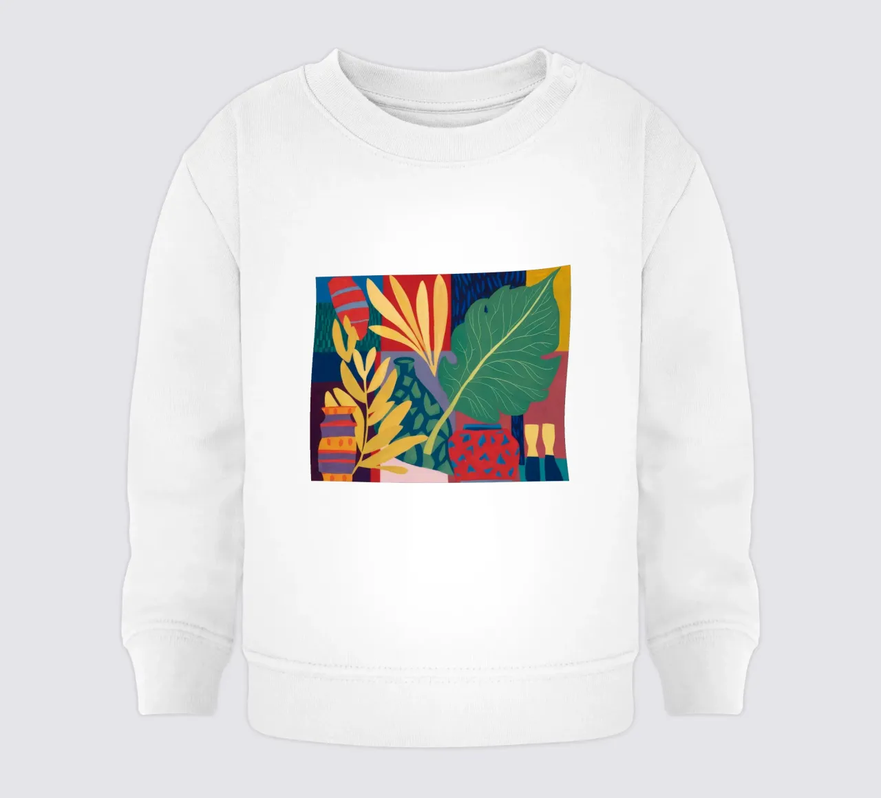 Echo van de karmozijnrode jungle baby sweatshirt van Dawn Light
