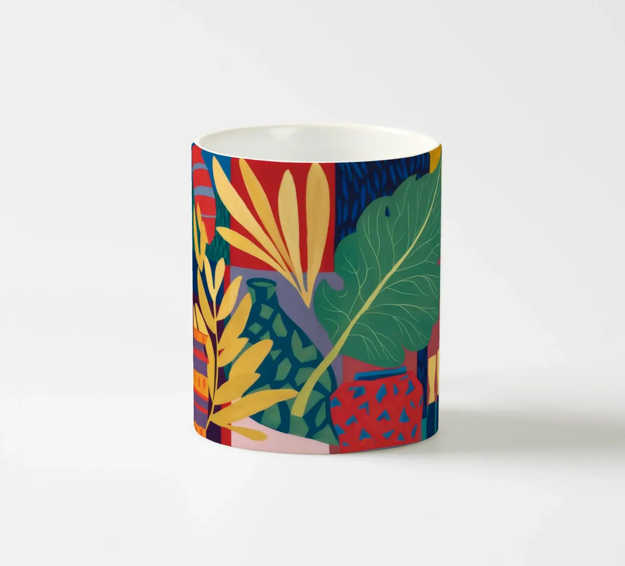 Eco della giungla cremisi tazza in ceramica da Dawn Light