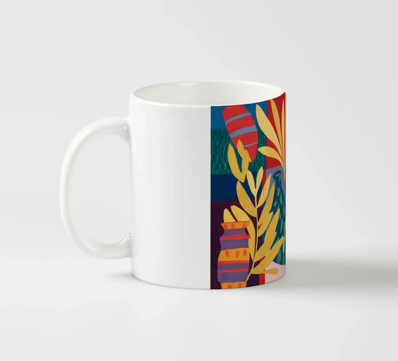Eco della giungla cremisi tazza in ceramica da Dawn Light