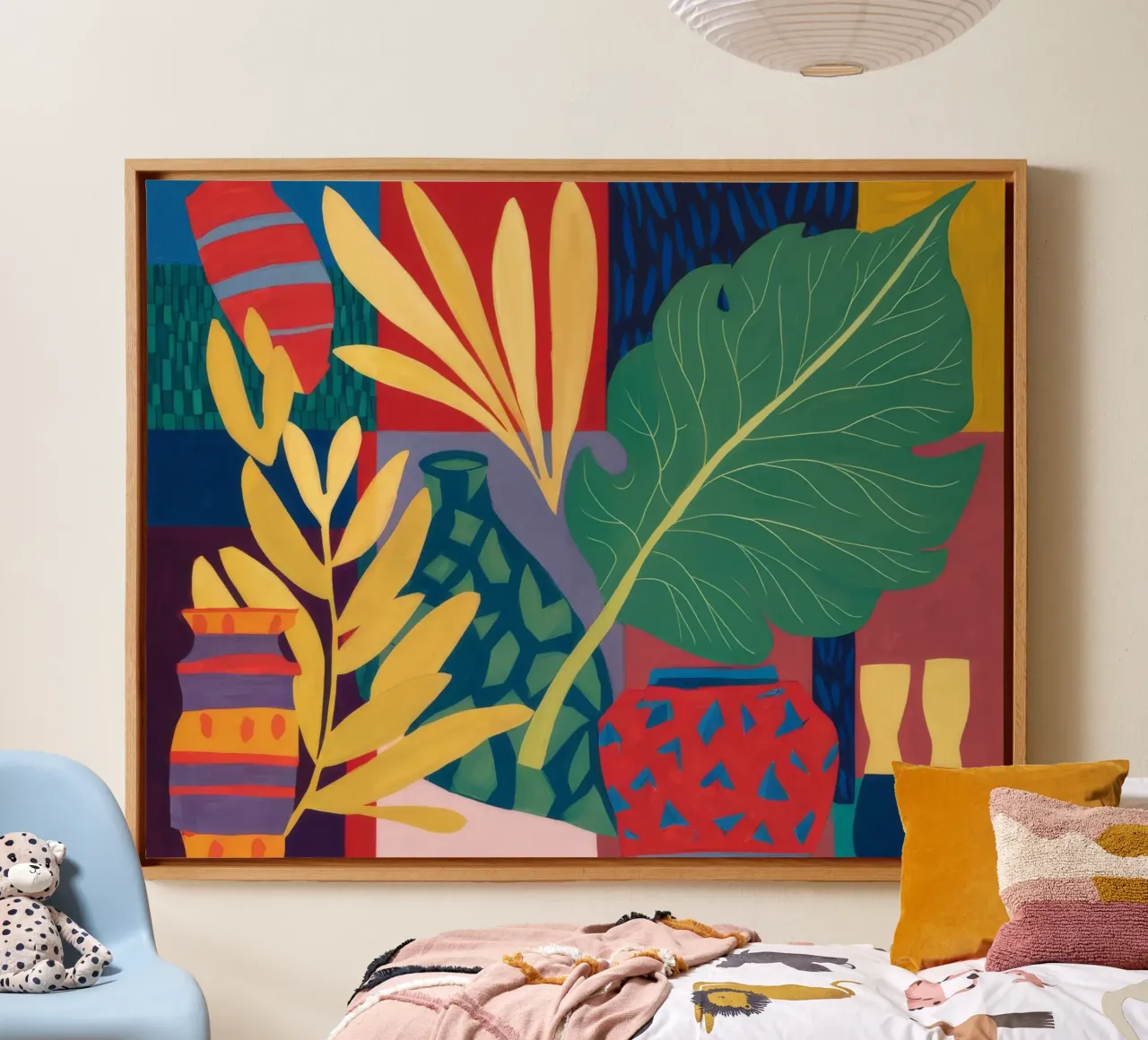 Crimson Jungle Echo canvas by Dawn Light