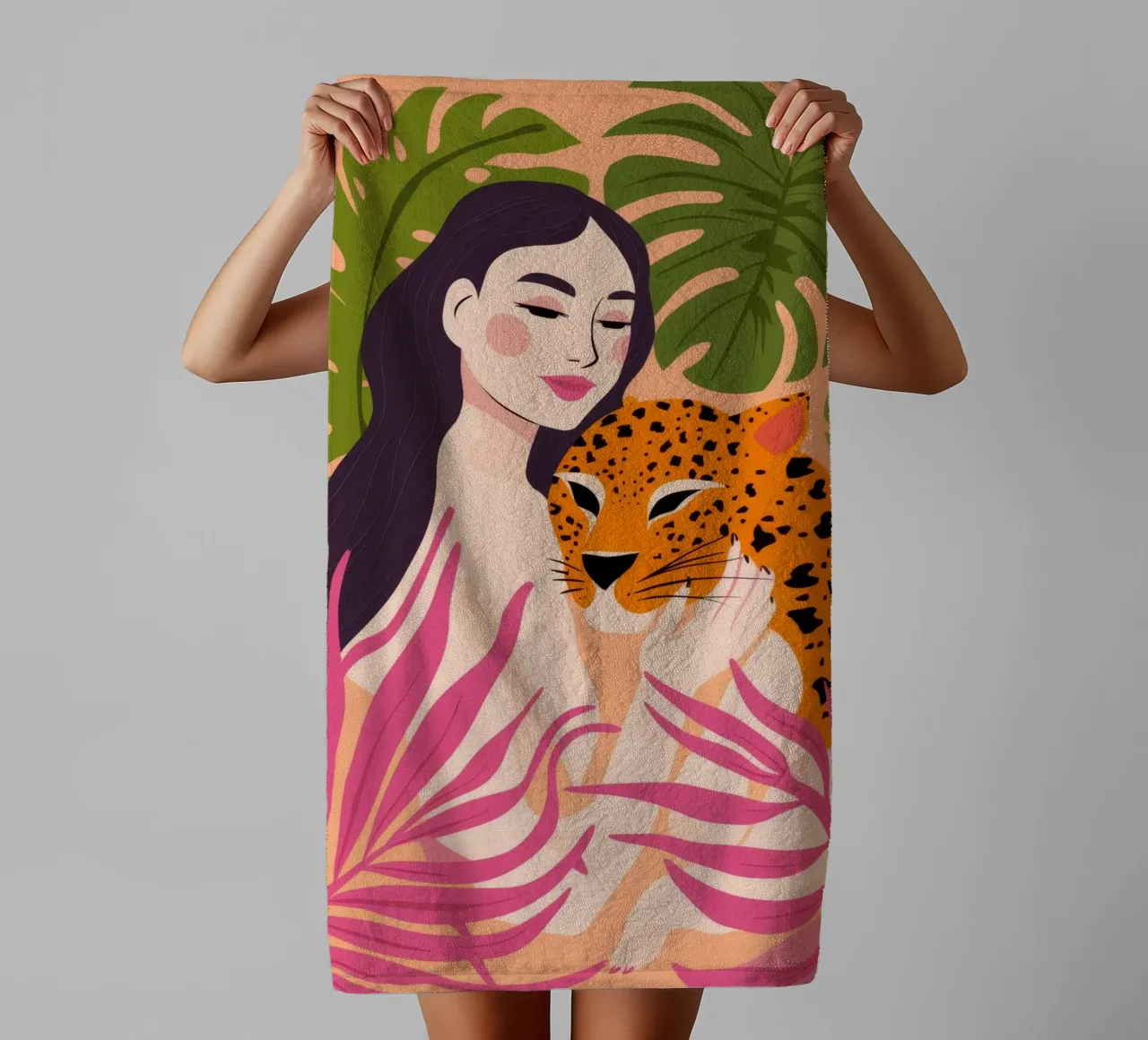 Leopard Dschungel Traum Handtuch von Haven Fantasy