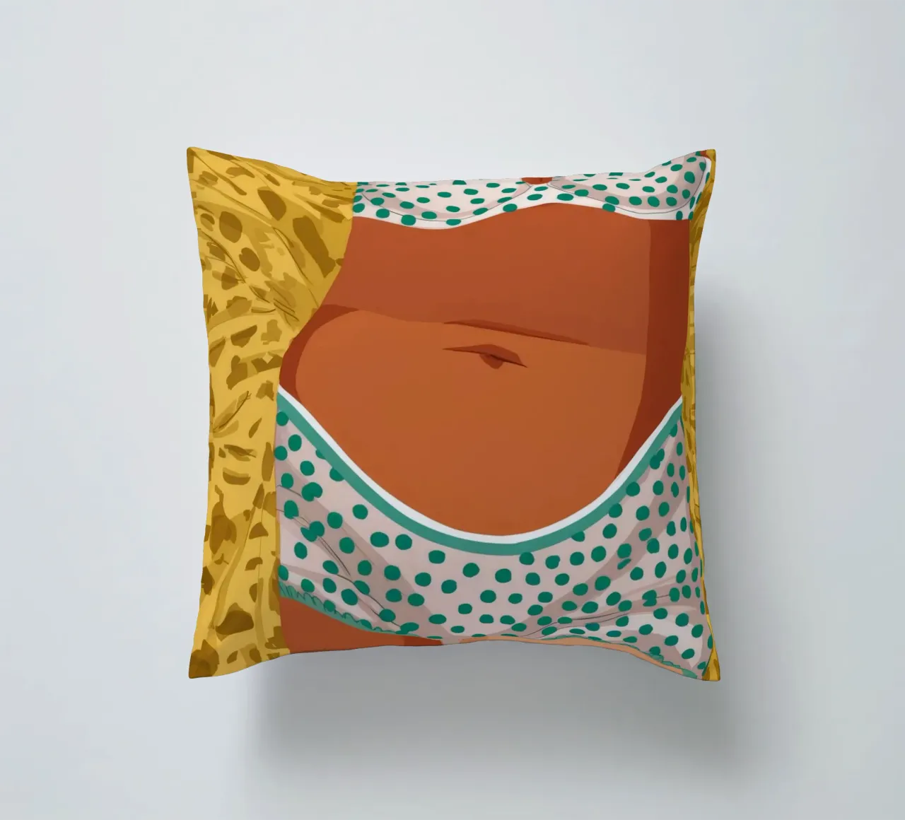 Leopard Print Bikini decorative cushion by Haven Fantasy