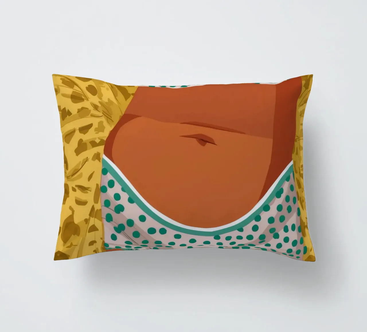 Leopard Print Bikini decorative cushion by Haven Fantasy
