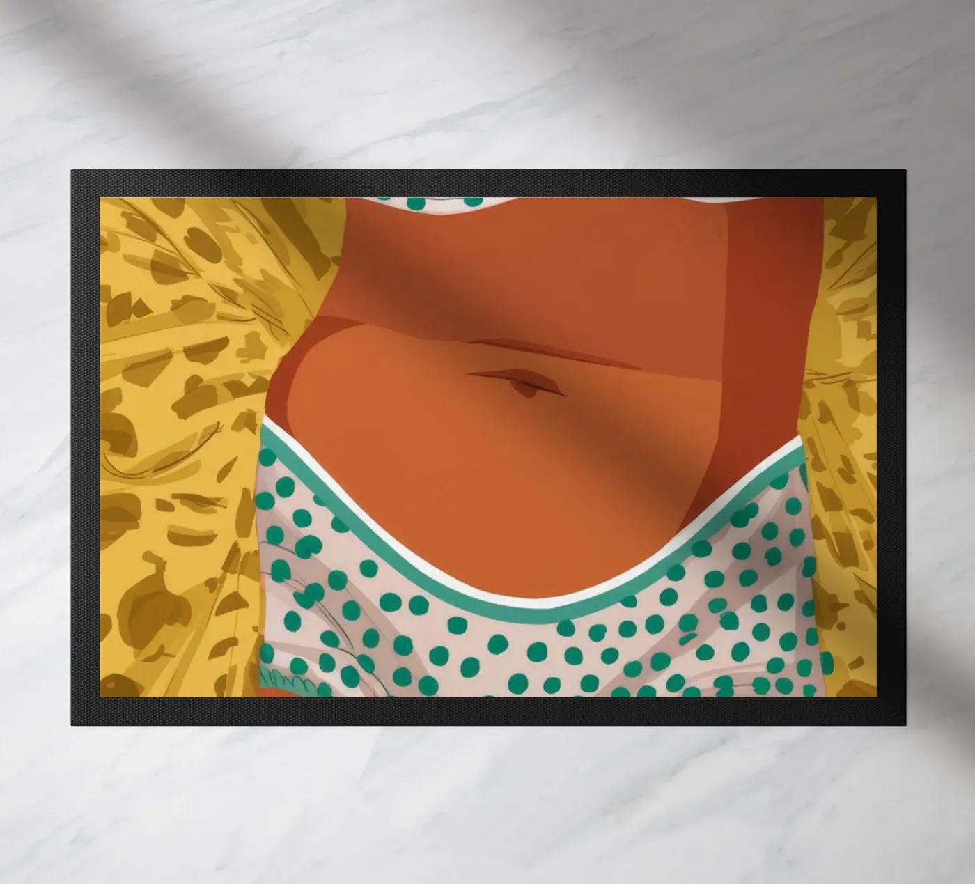 Leopard Print Bikini doormat by Haven Fantasy