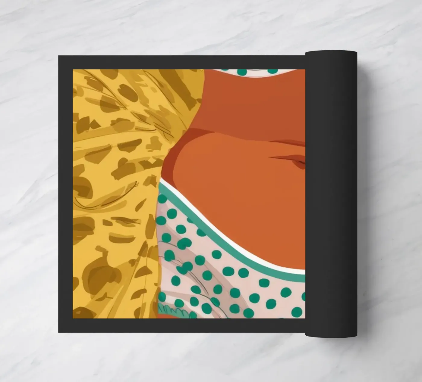 Leopard Print Bikini doormat by Haven Fantasy