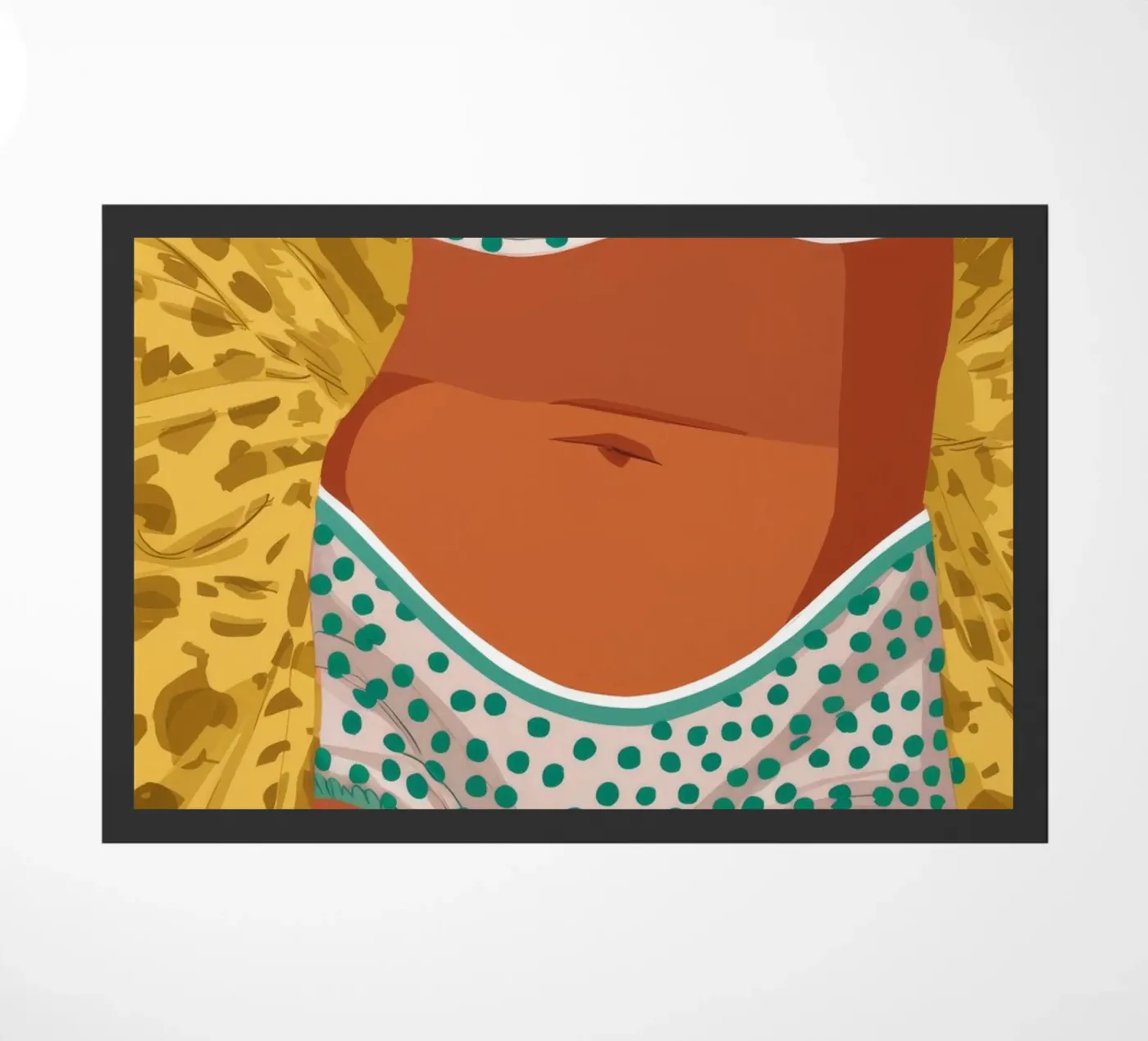 Leopard Print Bikini doormat by Haven Fantasy