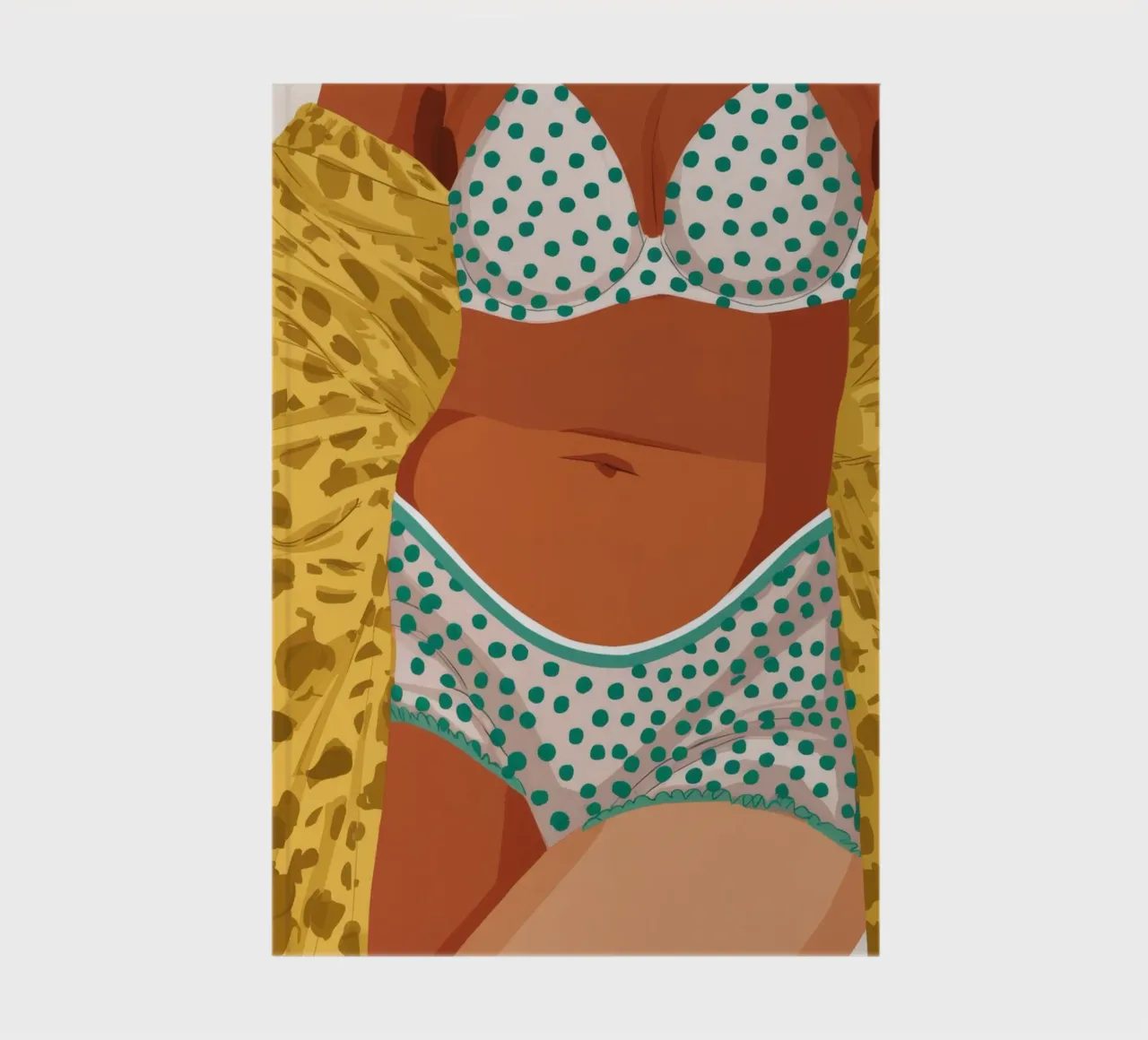 Leopard Print Bikini notebook by Haven Fantasy