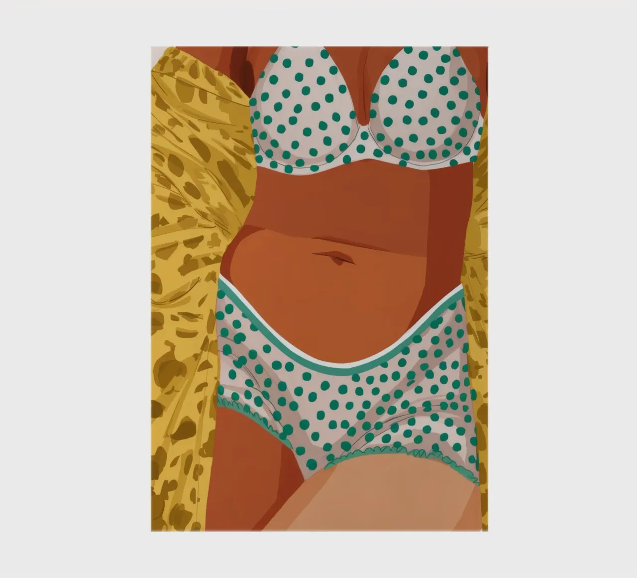 Leopard Print Bikini notebook by Haven Fantasy