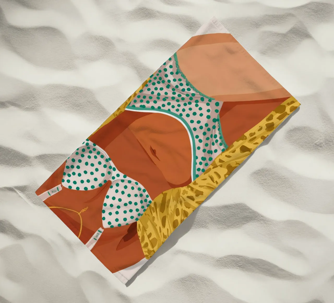 Bikini con stampa leopardo telo mare da Haven Fantasy
