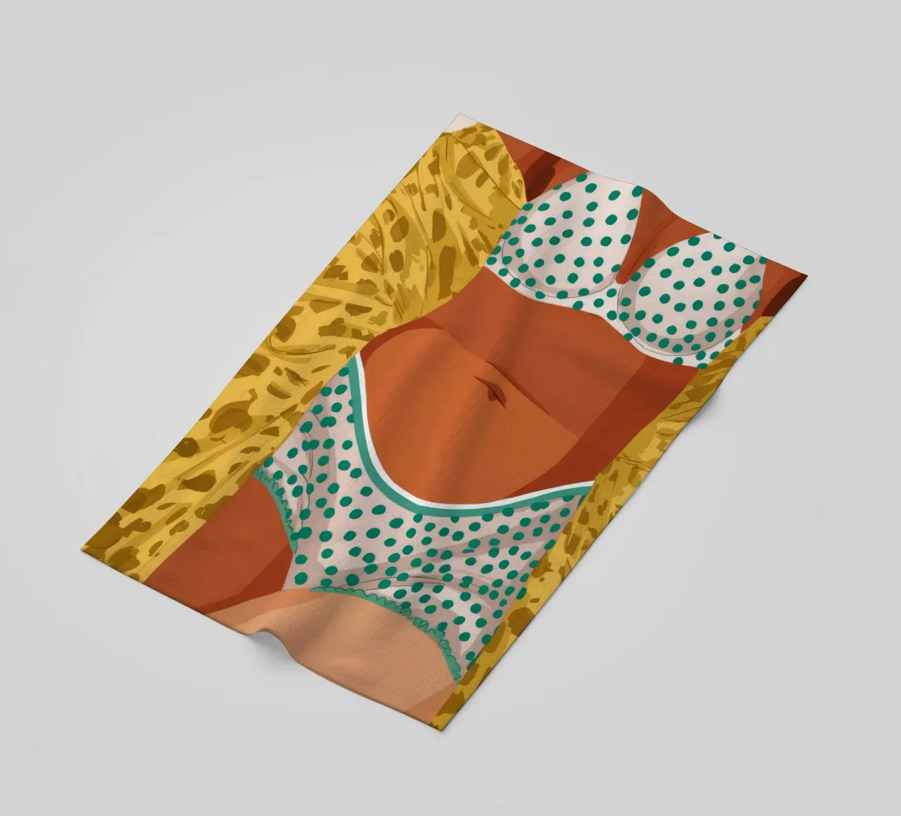 Bikini con stampa leopardo telo mare da Haven Fantasy