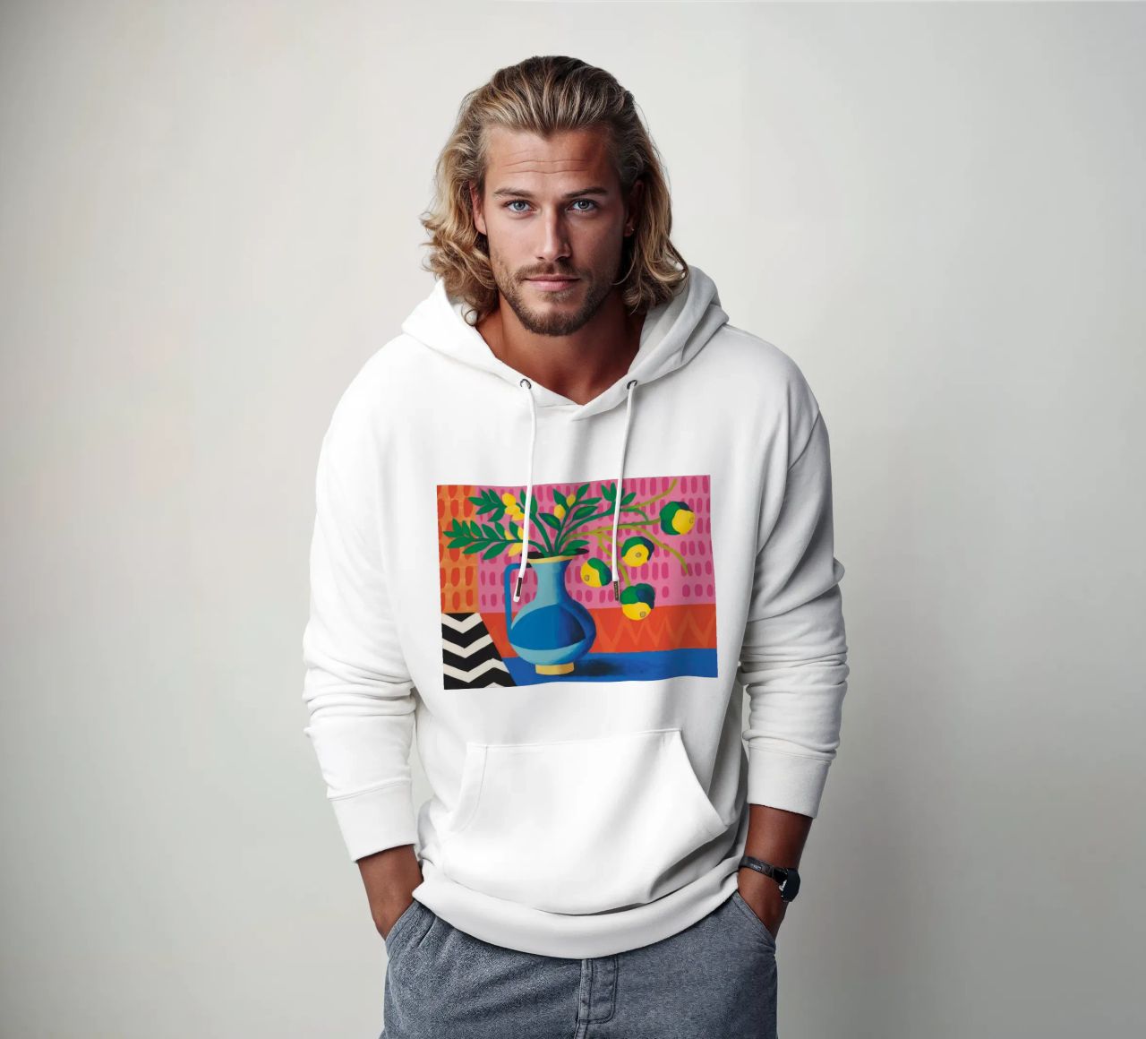 Zig Zag Bloom felpa con cappuccio da Dawn Light