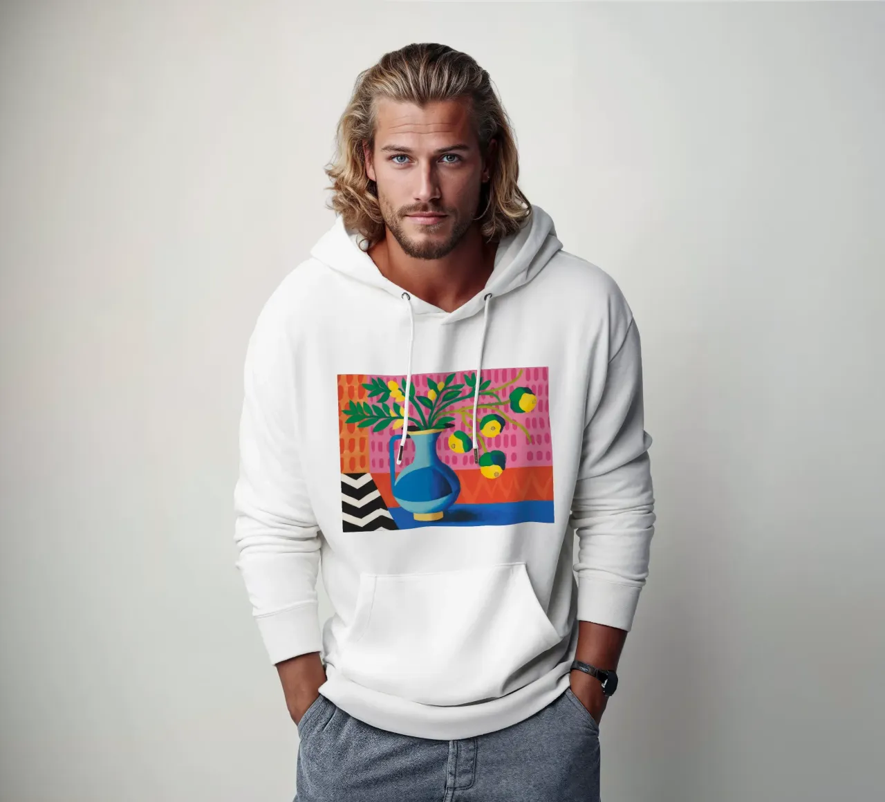 Zig Zag Bloom felpa con cappuccio da Dawn Light