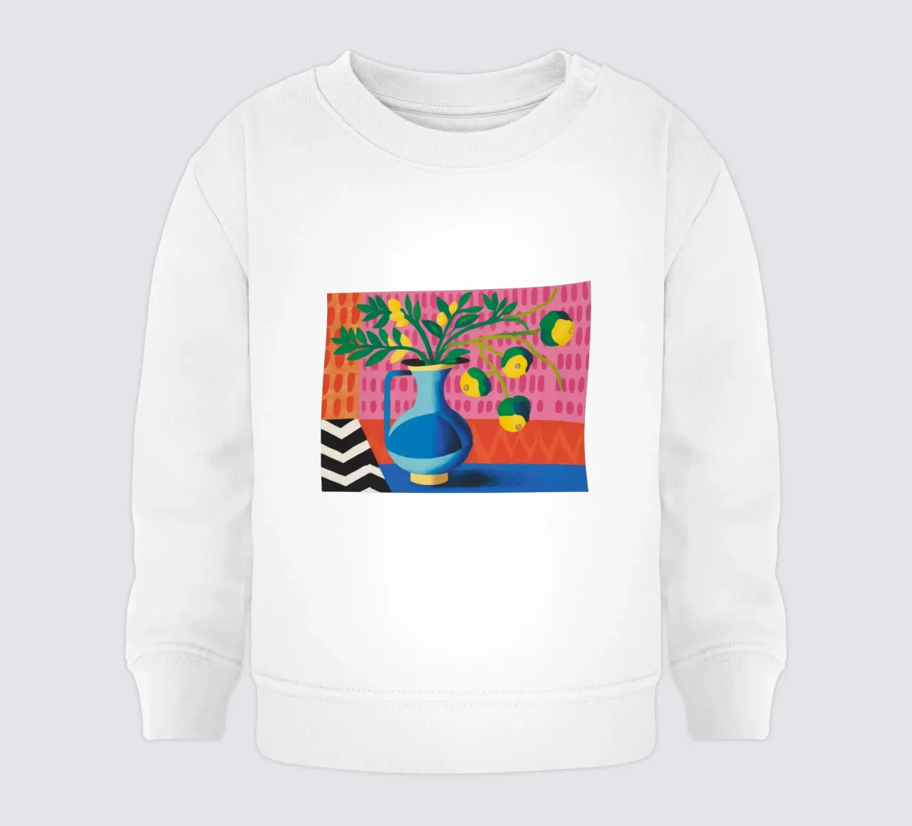 Zig Zag Bloom sweat pour bébé de Dawn Light