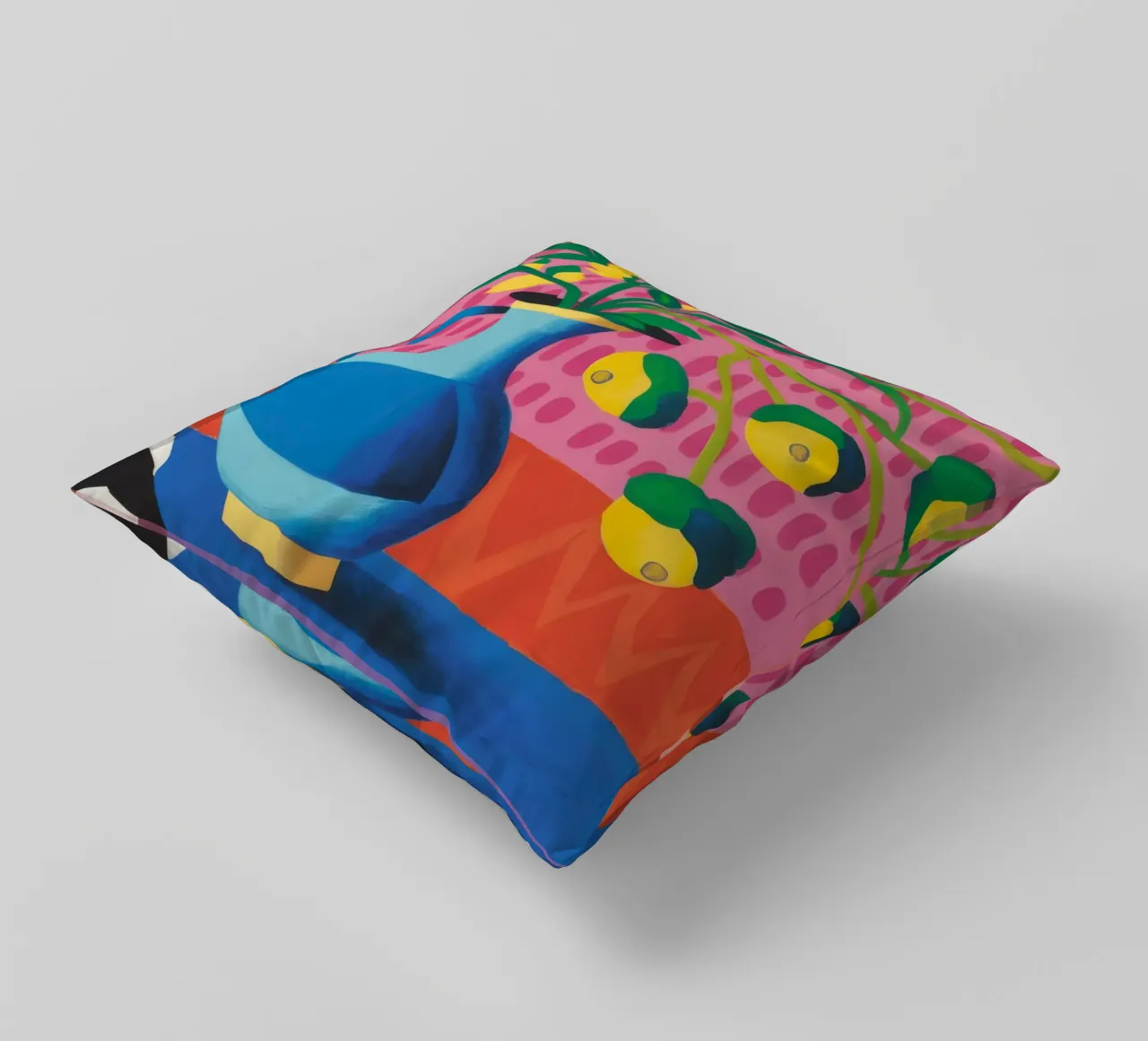 Zig Zag Bloom decorative cushion by Dawn Light
