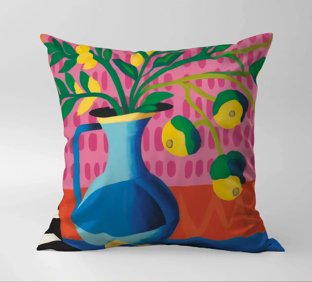 Zig Zag Bloom decorative cushion by Dawn Light