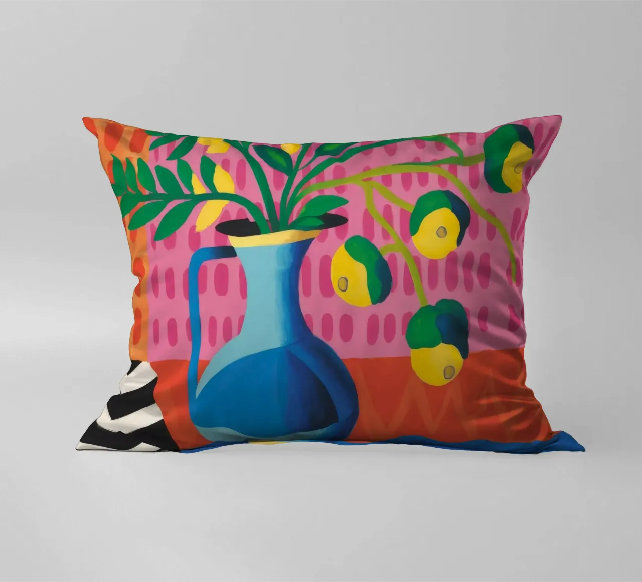 Zig Zag Bloom decorative cushion by Dawn Light