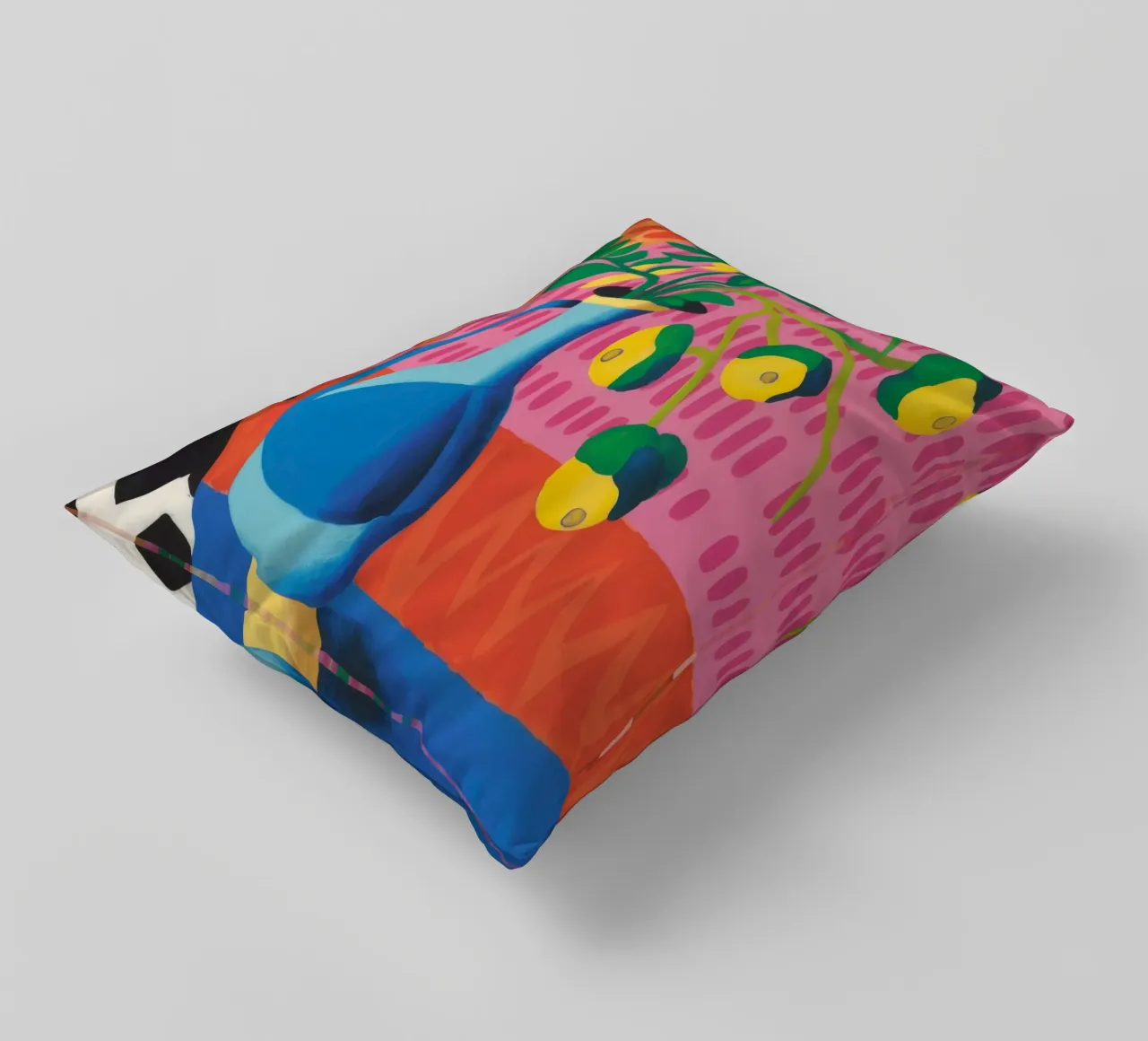 Zig Zag Bloom decorative cushion by Dawn Light