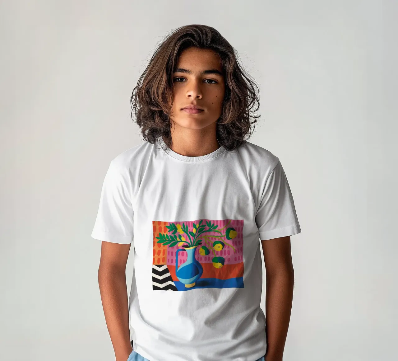 Zig Zag Bloom t-shirt bambini da Dawn Light