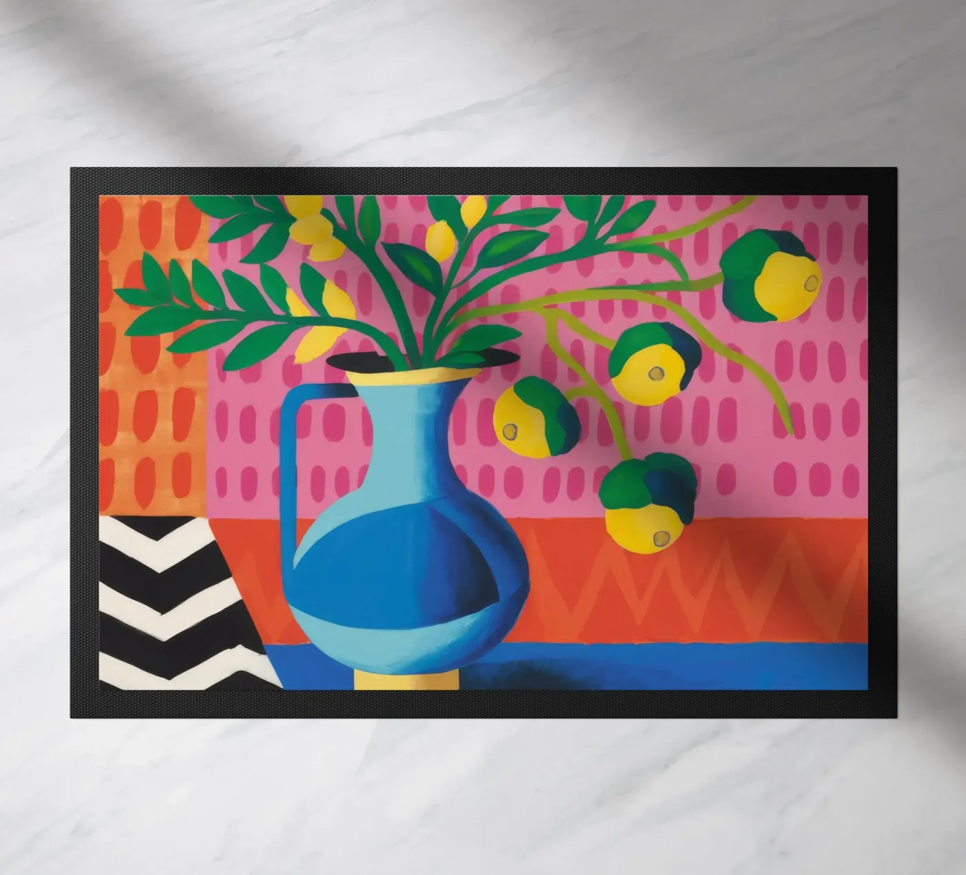Zig Zag Bloom deurmat van Dawn Light