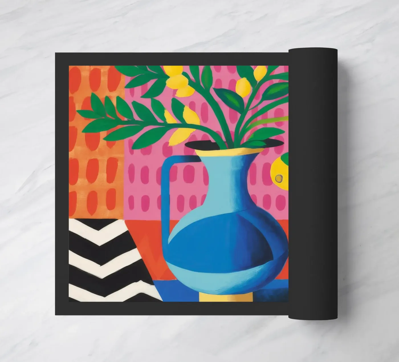 Zig Zag Bloom deurmat van Dawn Light