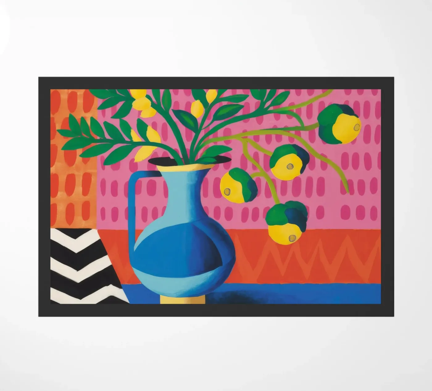 Zig Zag Bloom deurmat van Dawn Light