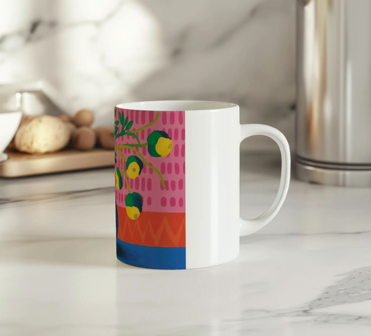 Zig Zag Bloom tazza in ceramica da Dawn Light