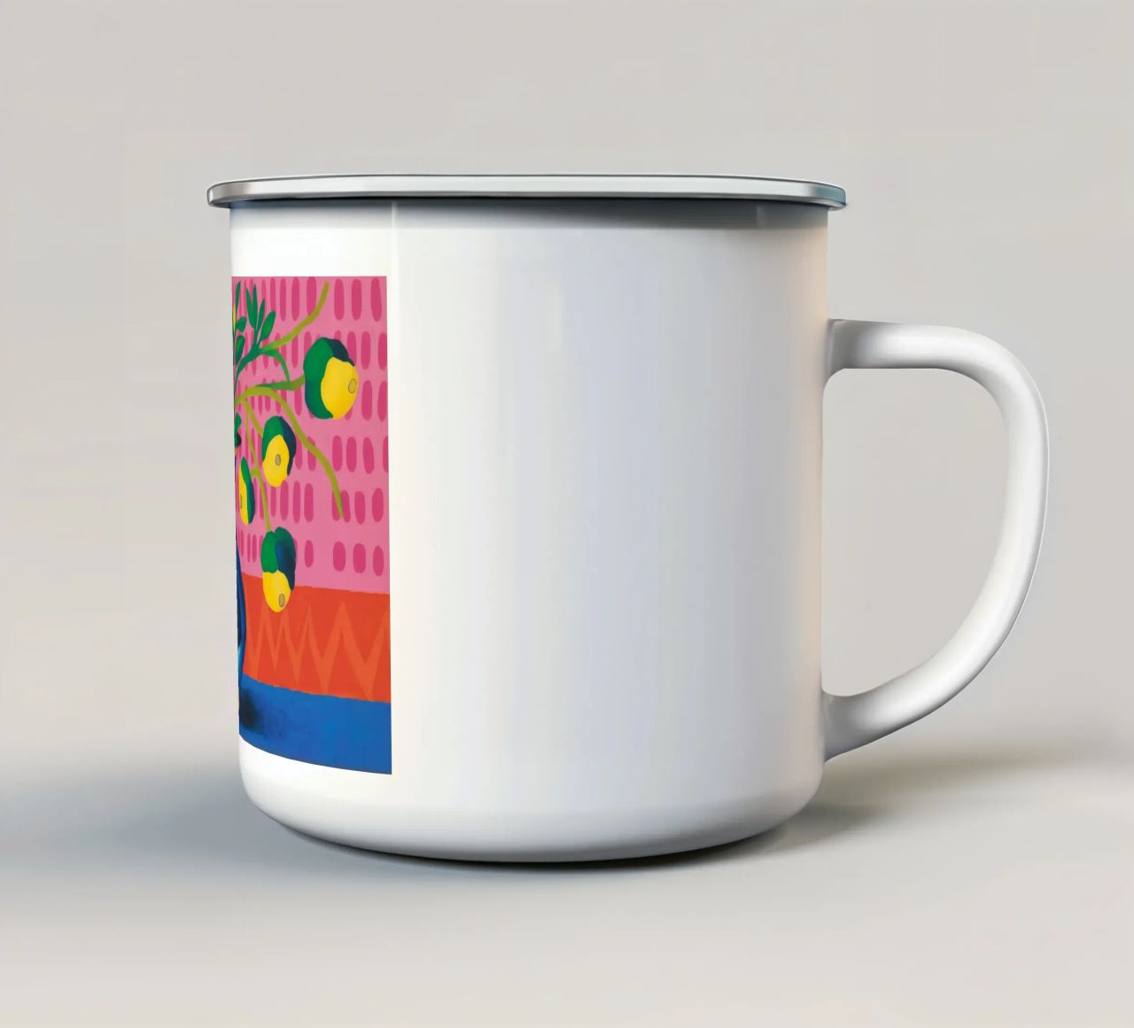 Zig Zag Bloom tazza in smalto da Dawn Light