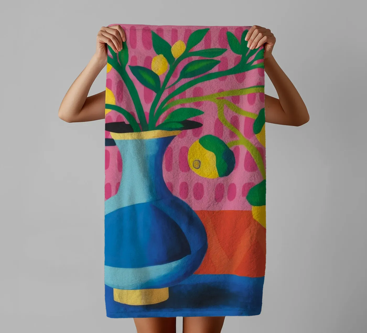 Zig Zag Bloom towel by Dawn Light