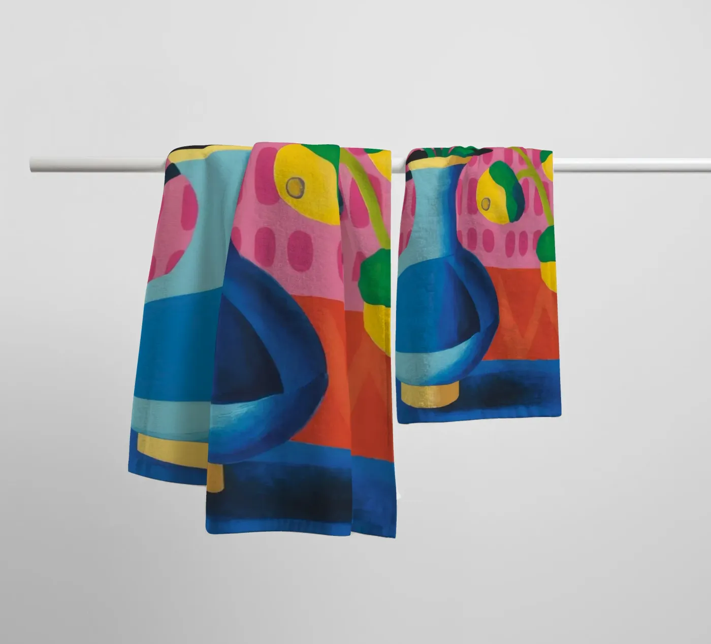Zig Zag Bloom towel by Dawn Light