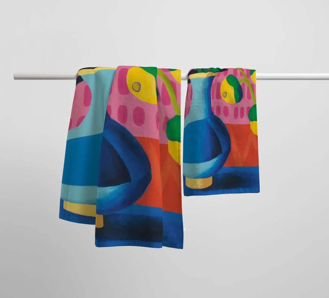 Zig Zag Bloom towel by Dawn Light