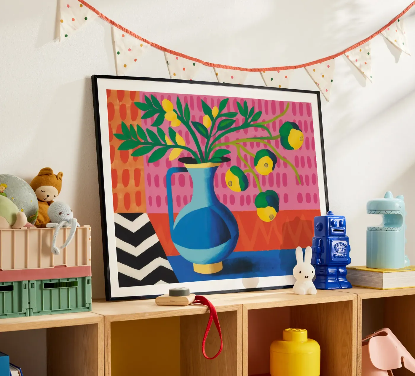 Zig Zag Bloom poster van Dawn Light