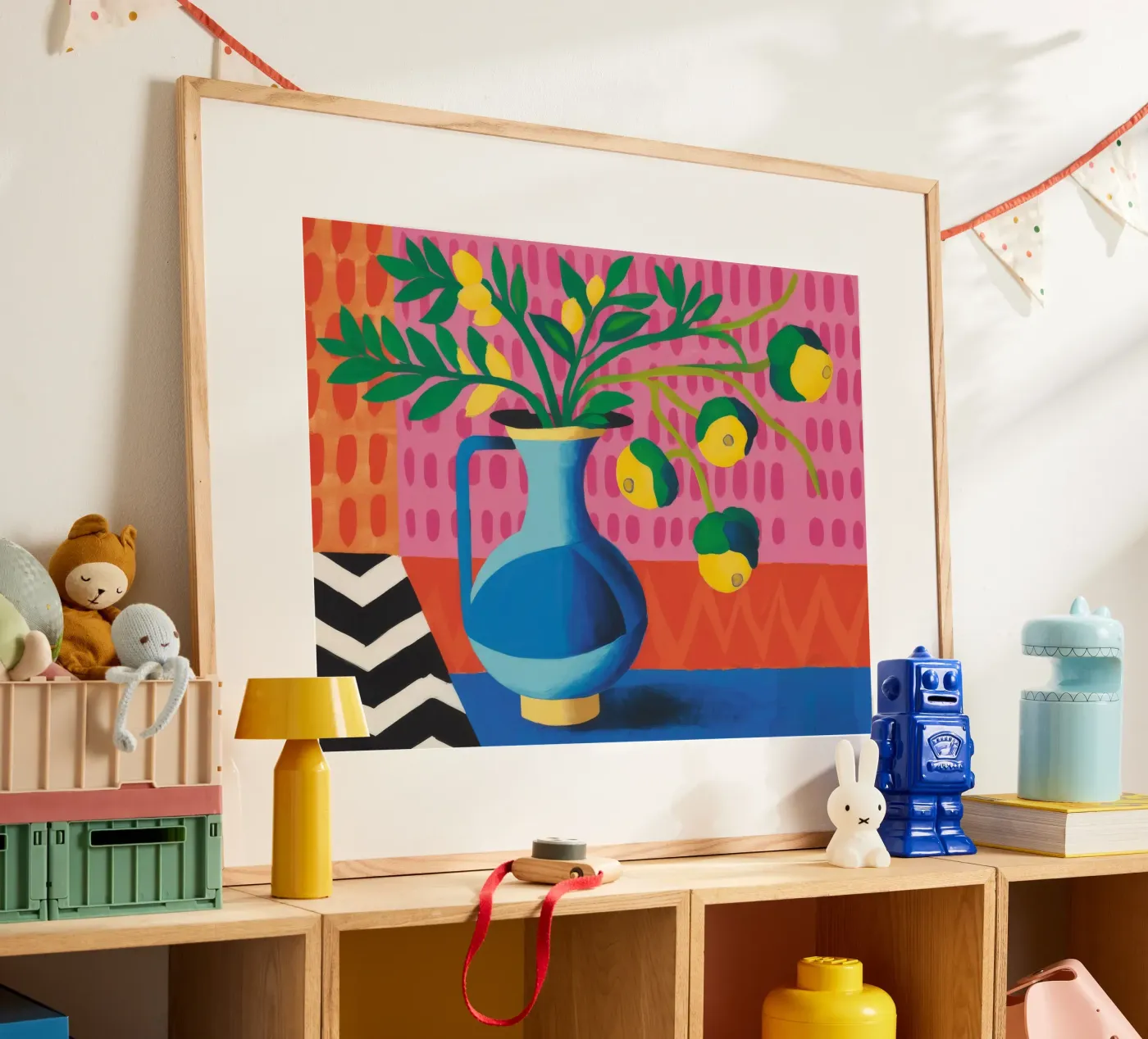 Zig Zag Bloom poster van Dawn Light