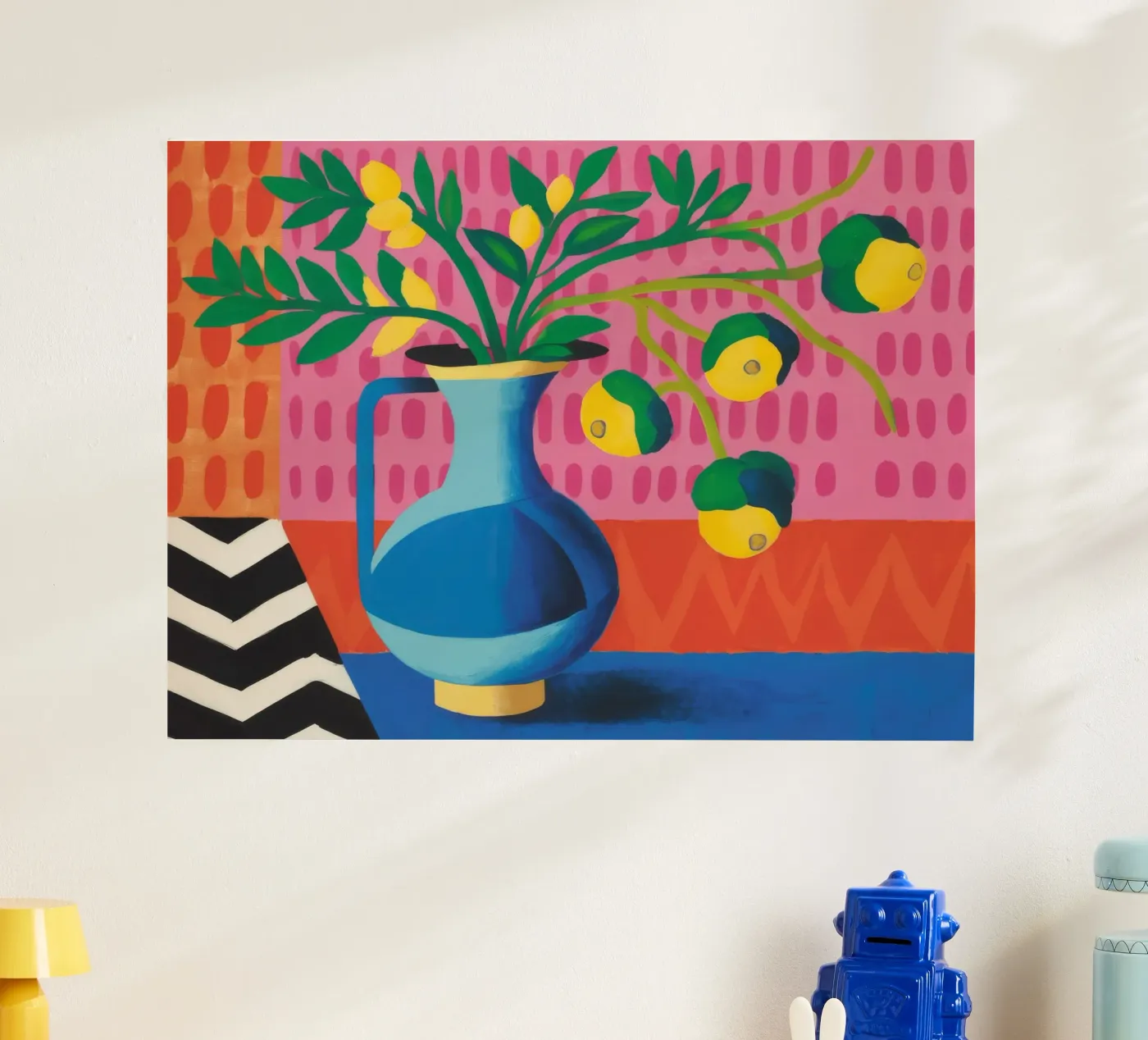Zig Zag Bloom poster van Dawn Light