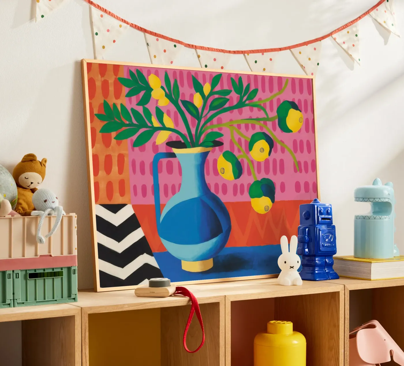 Zig Zag Bloom poster van Dawn Light