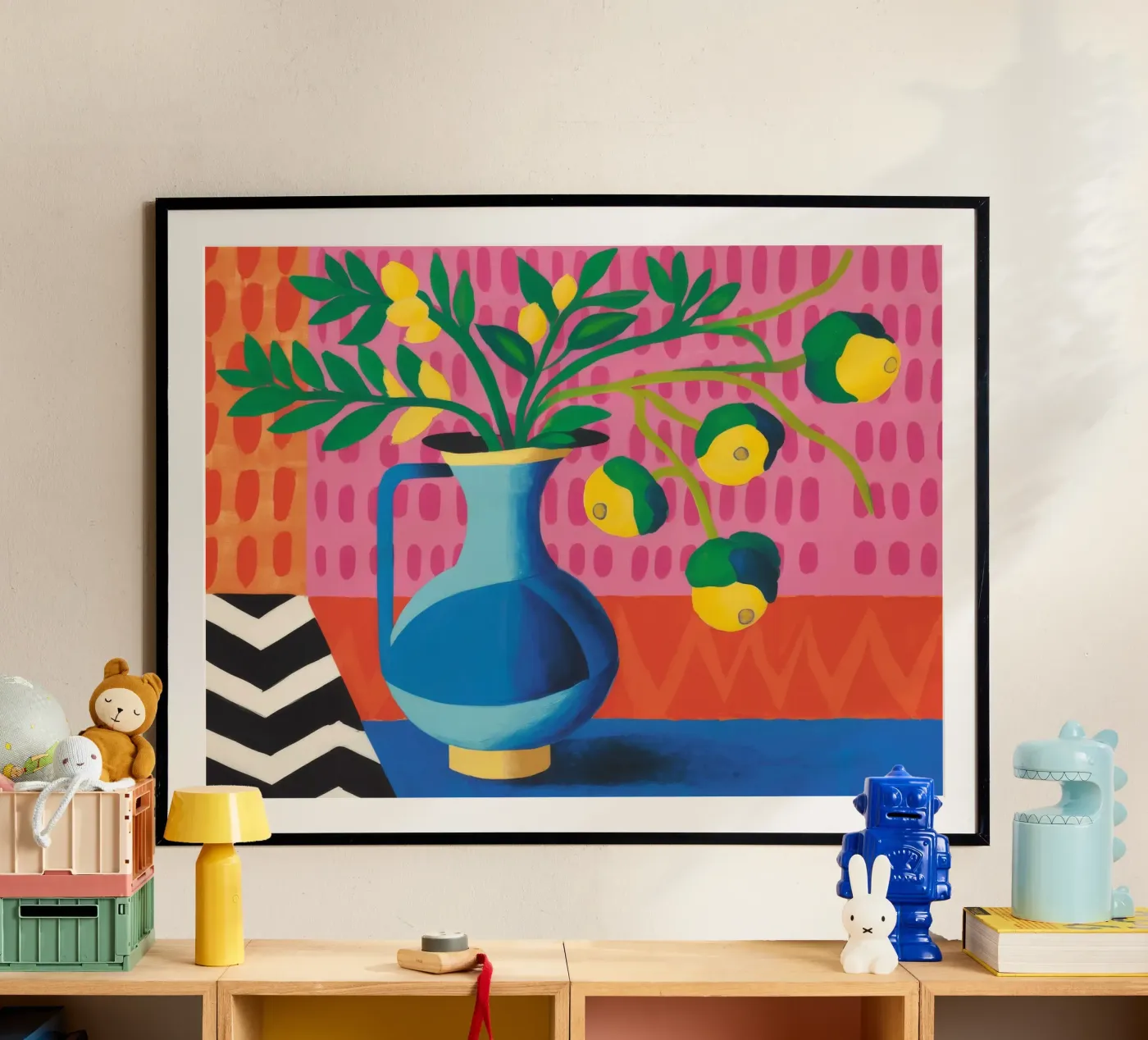 Zig Zag Bloom poster van Dawn Light