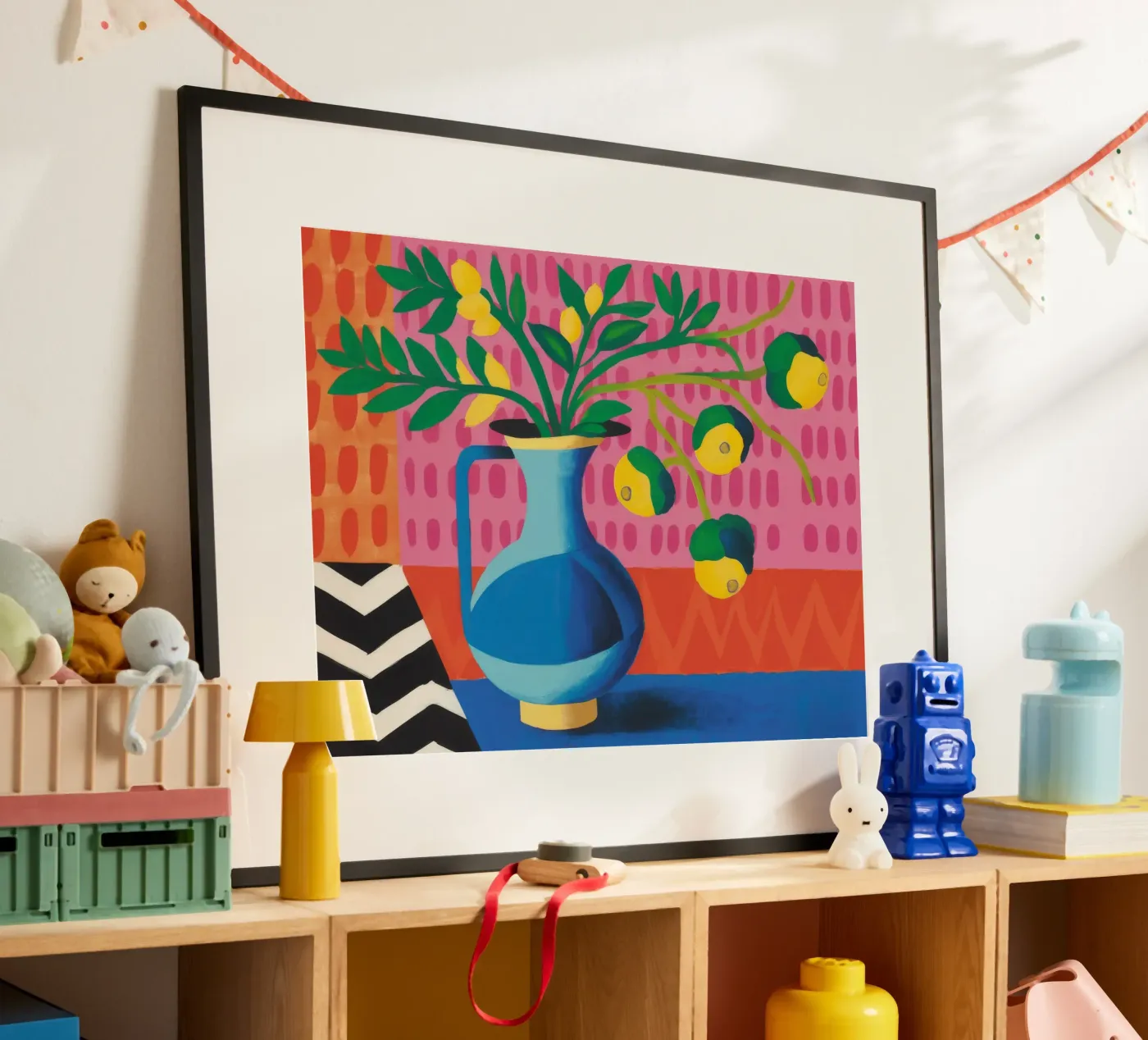 Zig Zag Bloom poster van Dawn Light