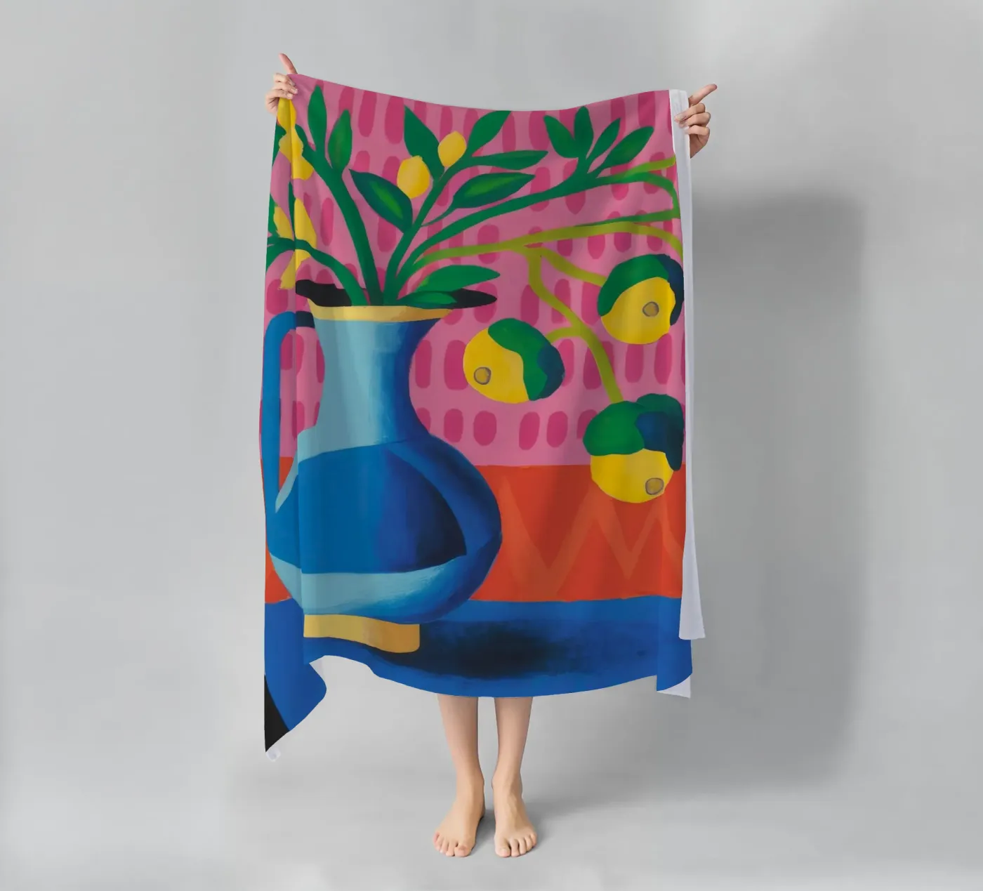 Zig Zag Bloom strandhanddoek van Dawn Light