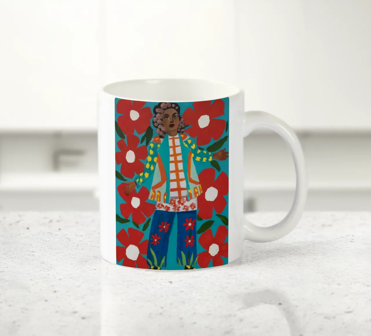 Fiducia nell'abito floreale tazza in ceramica da Haven Fantasy