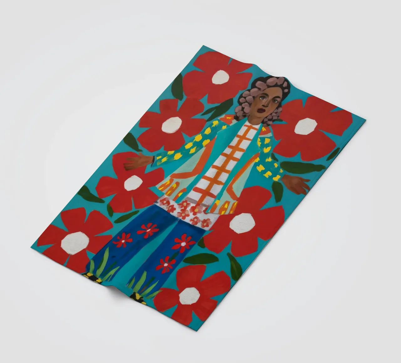 Fiducia nell'abito floreale coperta in pile da Haven Fantasy