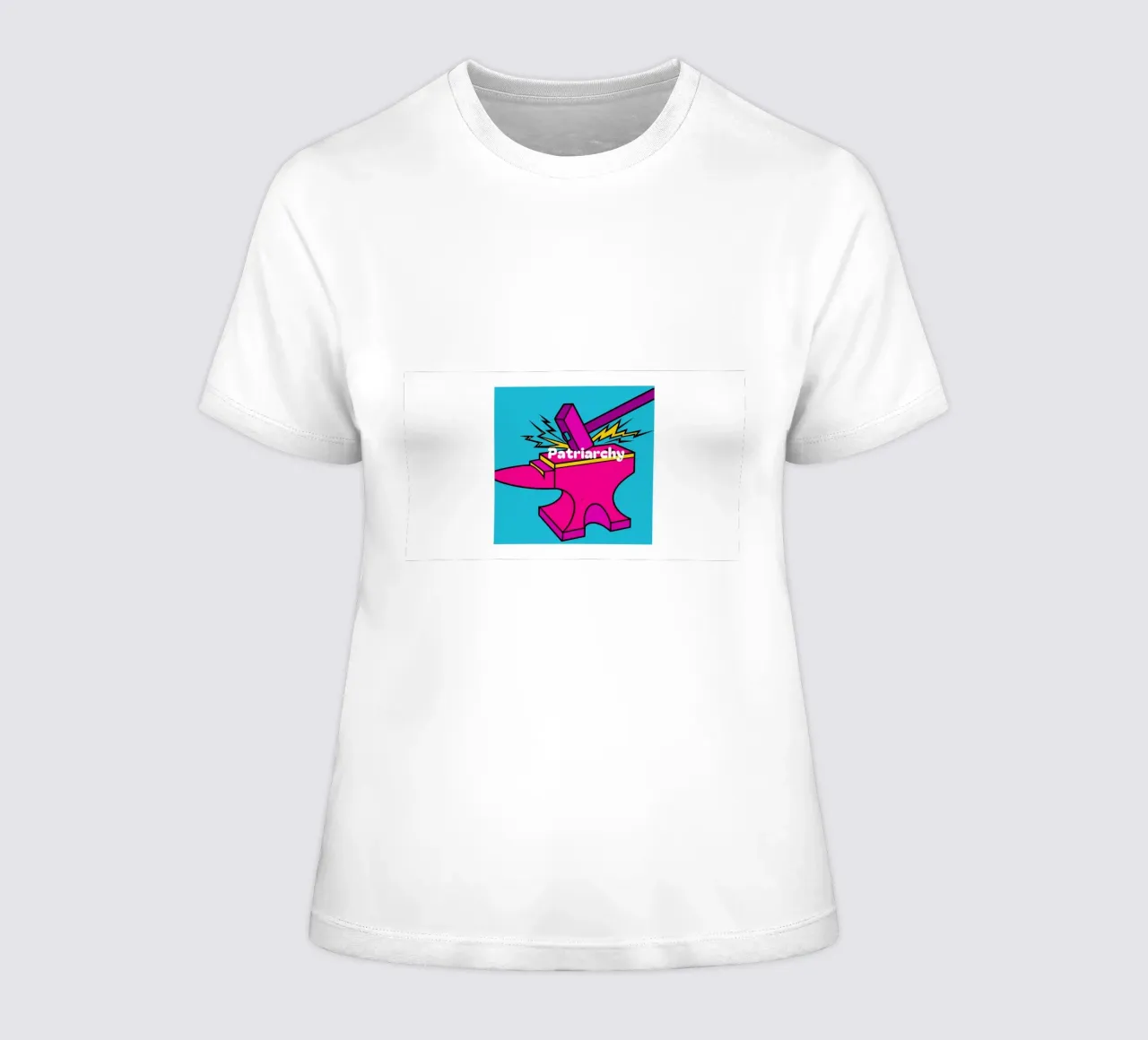 Patriarchy women's fitted t-shirt by cashorcrash